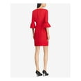 thumbnail image 2 of American Living Womens Crepe Bell Sleeve Sheath Dress, Red, 14, 2 of 2