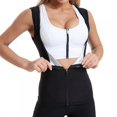 thumbnail image 2 of SALE Women Zipper Sleeveless Tops Sweat Sauna Shirt Body Shapers Vest Thermo Waist Trainer Shapewear Fat Burner Waist Shaper Corset, 2 of 6