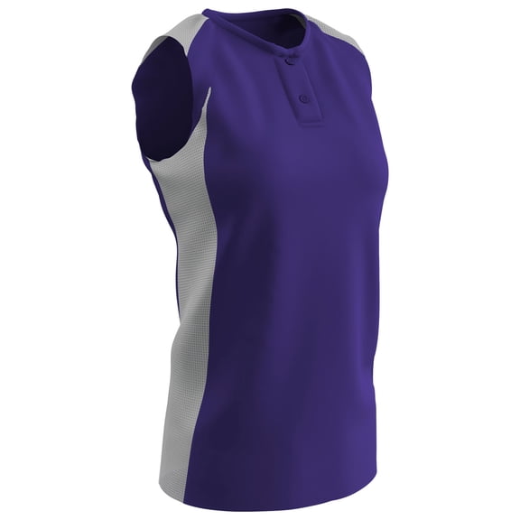 Diamond Active Ladies Jersey - PURPLE BODY, WHITE BODY - M