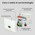 thumbnail image 3 of Mini Electric Tankless Water Heater 3000W 110V Constant Temperature Instant Hot Water Heater with Remote Control Digital Display On Demand Hot Water Heater-White, 3 of 6