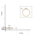 thumbnail image 4 of 0.4 Carat Prong-Set Solitaire Aquamarine Split Shank Ring in 14K Rose Gold (6x4mm Aquamarine) - SR0175AQ-RG-A-6x4-8, 4 of 8