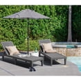 thumbnail image 5 of Homall 2 Pieces Patio Lounge Chair Outdoor Adjustable Chaise Lounge Chair,Gray, 5 of 7