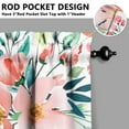 thumbnail image 5 of Kitchen Curtains and Valance Set 36 Inch Tier Pioneer Colorful Floral 3 Pieces Set Dining Room Small Curtain Drapes Cafe Curtains Valance for Home Decor Rod Pocket, 5 of 6