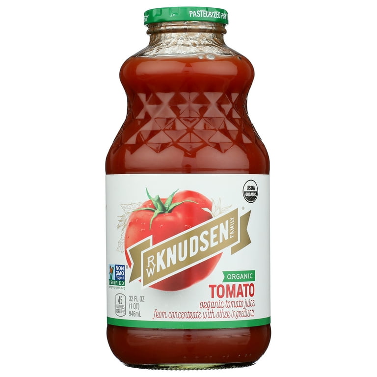 R.W. Knudsen Family, Organic Tomato Juice, 32 Ounce, 6 per case