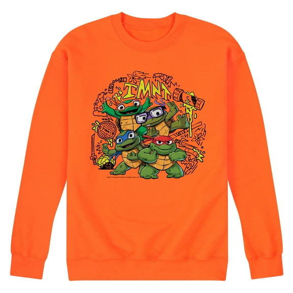 Teenage Mutant Ninja Turtles Mutant Mayhem - Tmnt Mm Sketchy - Men's Crew Neck Fleece Pullover
