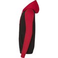 thumbnail image 2 of Awdis Just Hoods - Sudadera con capucha Modelo Baseball en 2 tonalidades Unisex Adultos (Negro Jet/ Rojo fuego), 2 of 2