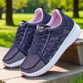 thumbnail image 5 of AUDeals Women’s Mesh Sneakers Slip On Walking Shoes Lightweight Low Top Gym Trainers Non Slip Casual Tennis Shoes (Blue, 7.5), 5 of 9