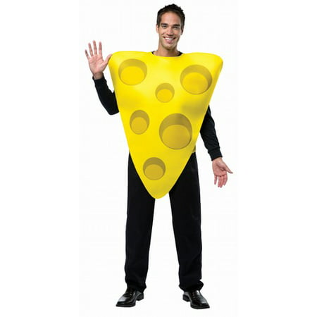 Cheese Men's Adult Halloween Costume, One Size, (40-46)