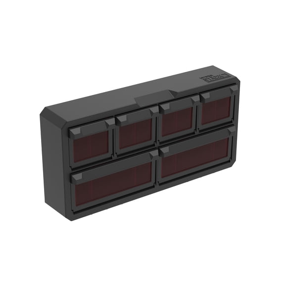 Hyper Tough Hyper Stack Small Parts Organizer, Black, Compatible with Hyper Tough Hyper Stack System