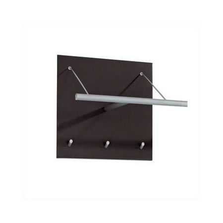 Peter Pepper Artform Logo Coat Rack with Hanger Bar and 3 Hooks