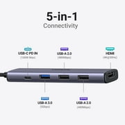 UGREEN 5 in 1 USB Hub, USB C to 4K HDMI, USB 3.0/2.0, PD 100W, Compatible for MacBook Laptop Tablets