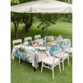 thumbnail image 4 of Outdoor Tablecloth with Umbrella Hole for Patio/Picnic/Party/Camping, Tropical Plant Waterproof Table Cloth Rectangle Table Cover Washable, Summer Watercolor Boho Green Palm Trees (52"x 70"), 4 of 8