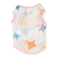 thumbnail image 5 of SPRING PARK Dog Vest Cartoon Printing Polyester Hollow Mesh Sun Soft T Shirt Clothes Small Cat Clothing, 5 of 6
