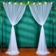 thumbnail image 5 of Cortinas de malla, decoraciones de arco de pantalla de ventana para fiesta de bodas, drapeado de arco de boda, funcionalidad versátil, 5 of 12