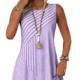 thumbnail image 3 of FAHXNVB Striped Maxi Dress for Women Summer Sleeveless Round Neck A Line Flowy Dress Lightweight Casual Trendy Dresses, 3 of 4