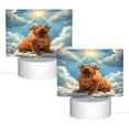 thumbnail image 2 of Fotbe Sunshine Cloud Bulldog Pattern Acrylic Night Light Gift with 3 Color ModesTouch-Sensitive LED Lamp Perfect Gift for Mother's Day, Birthday, or Christmas, 2 of 9