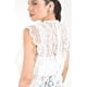 thumbnail image 4 of Blusa de encaje /Juvenil, 10757 (Blanco) blanco G, 4 of 5
