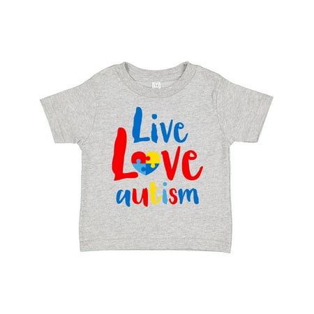 

Inktastic Live Love Autism Gift Toddler Boy or Toddler Girl T-Shirt