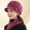 Purple, variant on UTSJKR Winter Hats for Women Windproof Ear Protection Fleece Beret Hat Chunky Knitted Scarf 2 Piece Sets Outdoor Cold Weather Black
