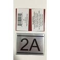thumbnail image 2 of APARTMENT NUMBER SIGN -2A -BRUSHED ALUMINUM (2.25X3), 2 of 2