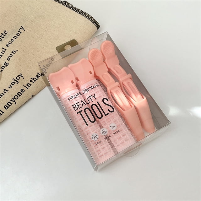Pinza para el cabello con flequillo fijo, pinza para el cabello con forma de cráneo alto, pinza para el cabello rizado, paquete de 4 pinzas para el cabello