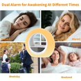 thumbnail image 4 of Reloj Despertador con Luz de Amanecer y Luz de Noche, Reloj de Escritorio para Personas Que Duermen Profundamente, Ayuda para Dormir en el Dormitorio, 4 of 8