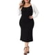 thumbnail image 2 of Cárdigan Plus Size Agnes Orinda para Mujeres, Chaquetas de Manga Larga, Abierto Frontal, Cárdigans Cortos 3X Blanco, 2 of 6