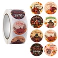 thumbnail image 1 of Less Than 5 Stickers 500 Thanksgiving Thanksgiving Gift Sealing Stickers with Self Adhesive Label, 1 of 3