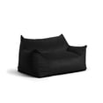 thumbnail image 2 of Big Joe Imperial Fufton Foam Filled Bean Bag Sofa with Removable Cover, Black Plush, Soft Polyester, 5 feet Giant, 2 of 8