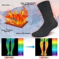 thumbnail image 4 of TELOLY Warm Thermal Boot Socks for Women - Knee High, Winter, Running, Hiking, Gifts - Thick Socks for Cold Weather, 4 of 7