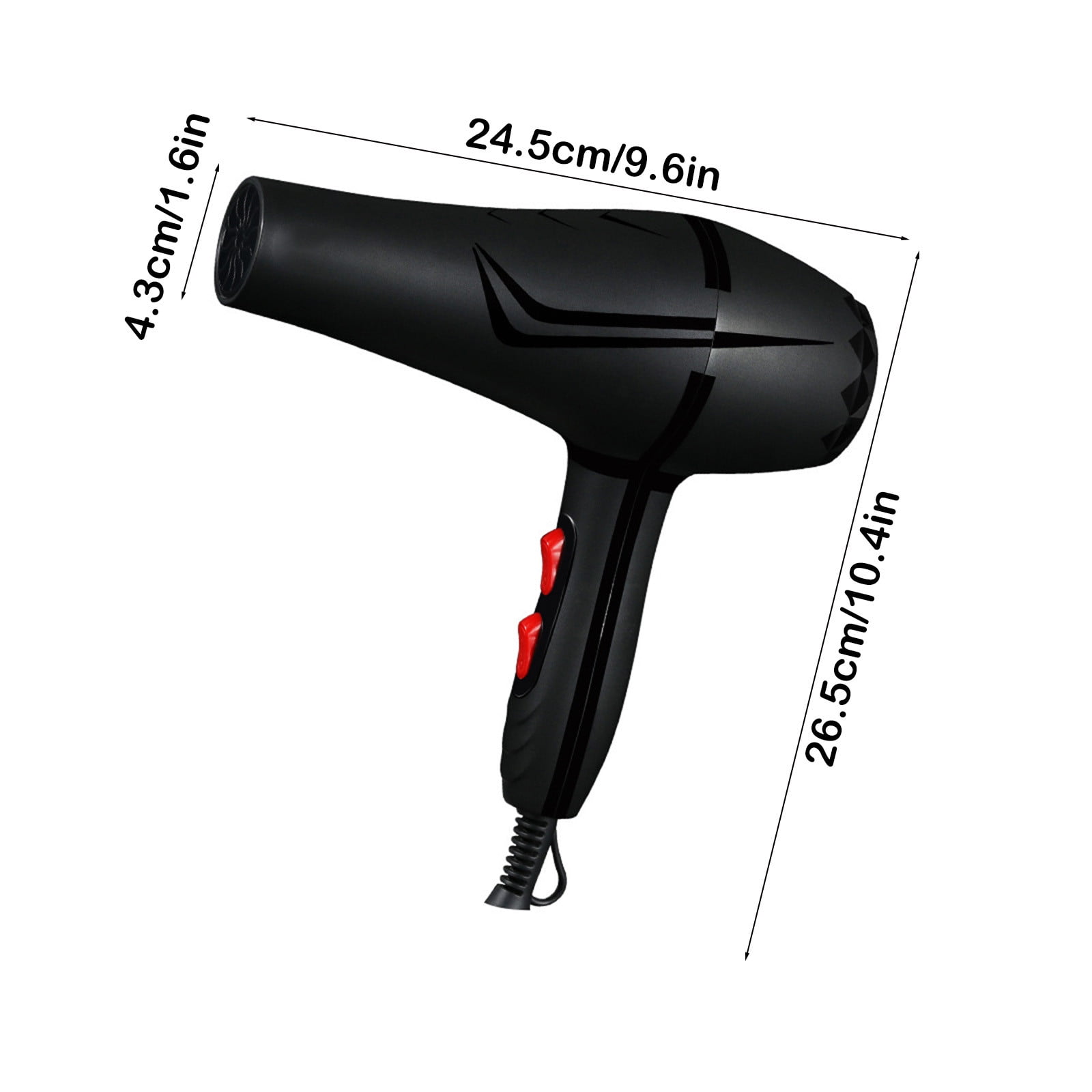 Ruhiku GW Hair Dryer Fast Drying Low Noise Hair Dryer Travel Hair Dryer for Hair and Curly Hair