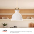thumbnail image 3 of PD411818MBSM-Alora Lighting-Waldo - 1 Light Pendant with Glass-21.75 Inches Tall and 18 Inches Wide-Matte Black Finish-Smoked Glass Color, 3 of 7