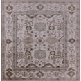 thumbnail image 1 of Ahgly Company Indoor Square Mid-Century Modern Silver Pink Pink Oriental Area Rugs, 6' Square, 1 of 6