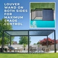 thumbnail image 6 of Backyard Discovery Sarasota 20'x10' Galvanized Steel Louvered Pergola Kit, Adjustable Roof, 6 of 14