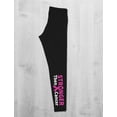 thumbnail image 6 of Tstars Breast cancer awareness legging ribbon stronger Stronger Black XX-Large, 6 of 6
