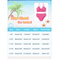 thumbnail image 2 of GYRATEDREAM Girl's 2 Piece Swimsuit Solid V Neck Spaghetti Strap Bikini Sets Beach Bathing Suit Swimwear for Teen Kids, 2 of 9