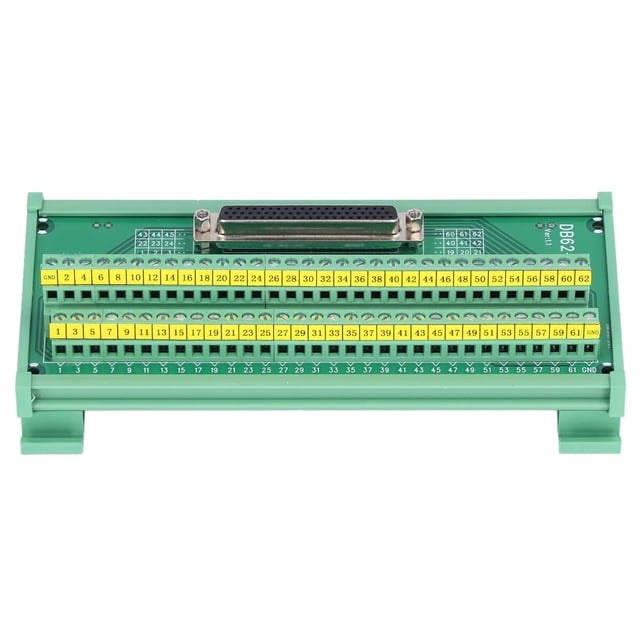 Adaptador de bloque de terminales Macho Hembra Conector de interfaz de bloque de terminales Adaptador de 3 filas Módulo de placa de ruptura Conector de placa de ruptura de terminal DC 60V(DB62-G7)