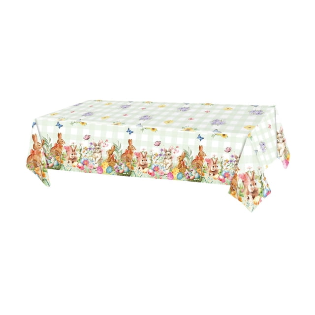Mantel de Pascua, mantel individual de Pascua, mantel rectangular para primavera y Pascua. Conejito
