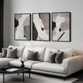thumbnail image 2 of Framed Black and White Abstract Wall Art, 3 Piece Canvas Prints Paintings Artwork for Walls, Modern Minimalist Gold Beige Block Pictures for Living Room Hallway Office Wall Decor 16x24 Inch, 2 of 6
