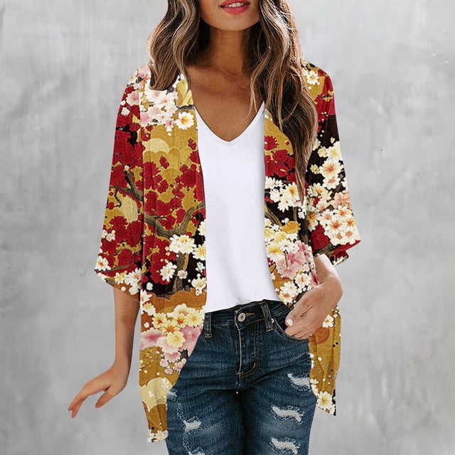 NJDVHB Cardigan d'Hiver pour Femmes, Blouse Décontractée à Manches Longues avec Poche
