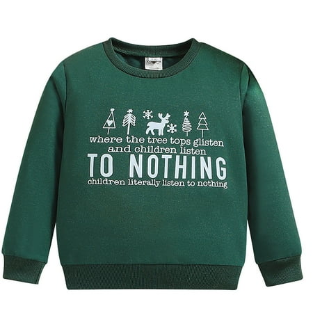 

Toddler Baby Boys Girls Long Sleeve Cartoon Christmas Deer Prints Shirt Tops Fall Winter Kids Clothes Christmas Toddler White Toddler Shirt Sweater Toddler