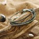 thumbnail image 5 of Nvzi Pulsera de cuerda ajustable hecha a mano con cuentas de piedra natural, 3 piezas A05, 5 of 5