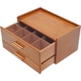 thumbnail image 5 of Wood Tea Bag Organizer, Tea Organizers and Storage Box with Drawer Tea Station organizer with 8 Compartments Tea Station Chest Display Wooden, Organizador De Te Brown (Brown), 5 of 9