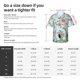 thumbnail image 5 of Fotbe Chinoiserie Floral Palm Tree Camisa Hawaiana para Hombre Unisex – Camisa Casual de Verano con Botones de Manga Corta de Algodón y Lino,Large, 5 of 7