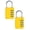 Yellow, variant on Combination Lock for Locker, 4 Digit Resettable Password Padlock Zinc Alloy Waterproof Security Gray Lock Gym School Locker Lock with Code for Cabinet