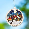 thumbnail image 6 of Village Stained Glass Suncatcher Ornament – Ornament Gift for Family, Friends, Men & Women, Christmas 2025 Keepsake, 6 of 6