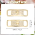 thumbnail image 7 of Charm Shoelace Buckle Golden Cross Pattern Shoe Lace Charm Bling Diamond Locks for DIY Craft Detachable Shoe Jewelry Decorations Sneakers Wedding Shoes Diy Crafts Accessories, 7 of 7