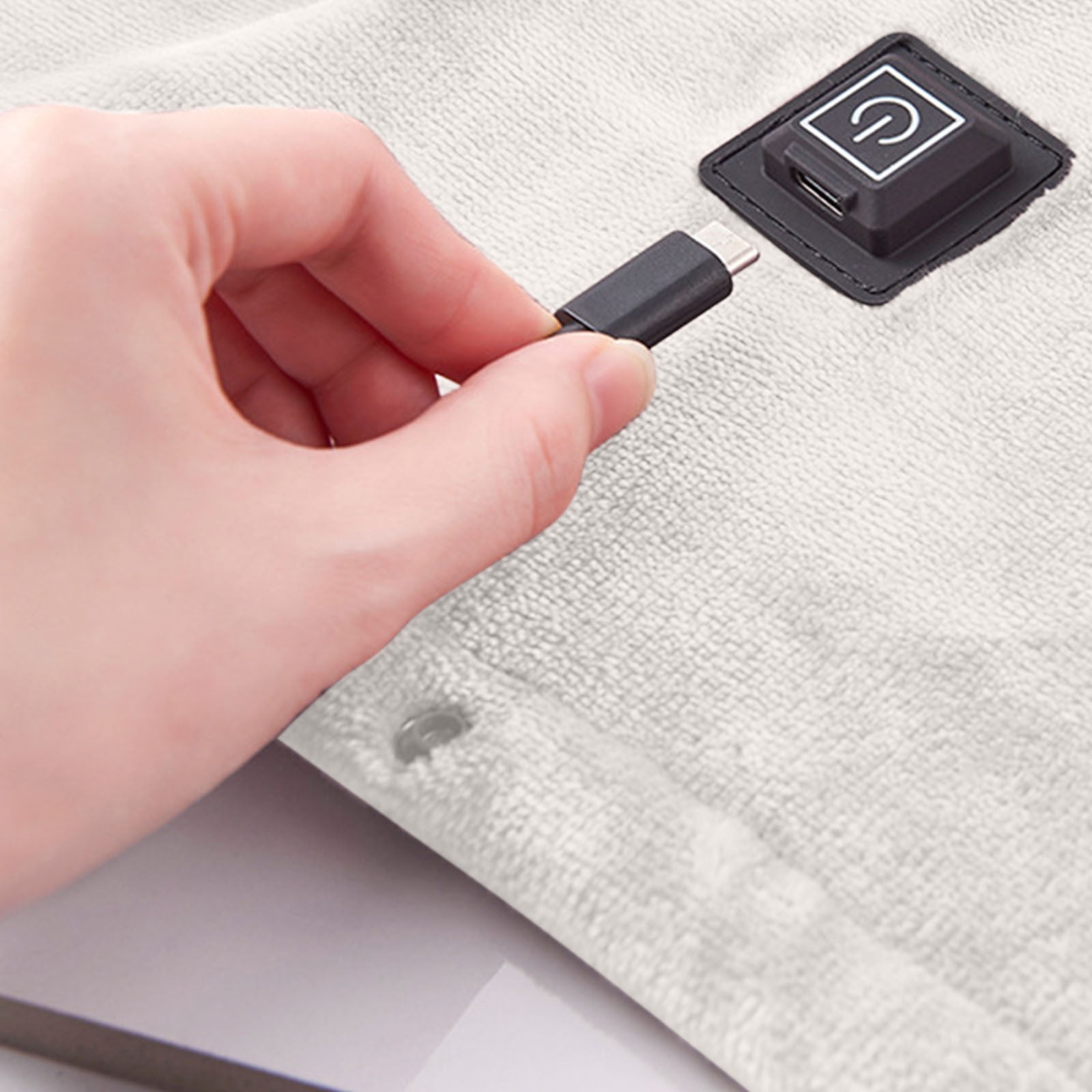 USB Heated Blanket Throw, Fast Heating Electric Blanket with 3 Heat Settings and Overheat Protection, for Office Home Travel Sofa Relaxation Warm Gift