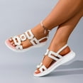 thumbnail image 5 of Beach Sandals for Women Walking Hiking Shoes Comfortable Summer Outdoor Athletic Camping Sport Roman Sandal, 5 of 9