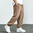 thumbnail image 6 of JIA JIA SHUANG Kids Corduroy Pants Fall Winter Drawstring Elastic Waist Trousers Casual Plain Loose Fit Cinch Bottoms Pants(Khaki,11-12 Years), 6 of 6